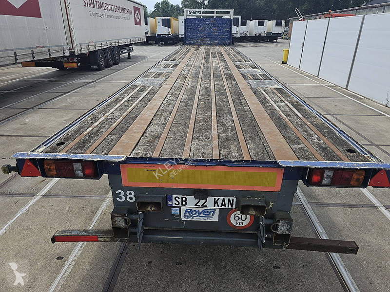 نصف مقطورة Van Hool 3 AXLE PLATFORM HARD WOOD...