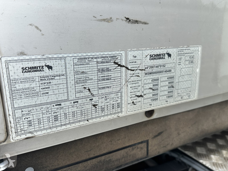 Semi remorque Schmitz Cargobull Laadklep