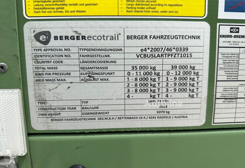 Semirremolque Berger SAPL 24 LTN