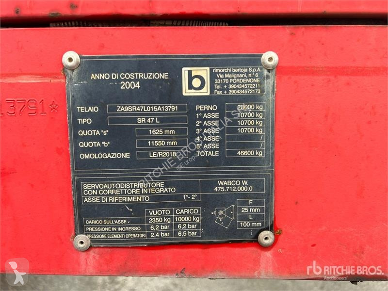 Návěs Bertoja SR 47 L Tri/A Step Deck Trailer