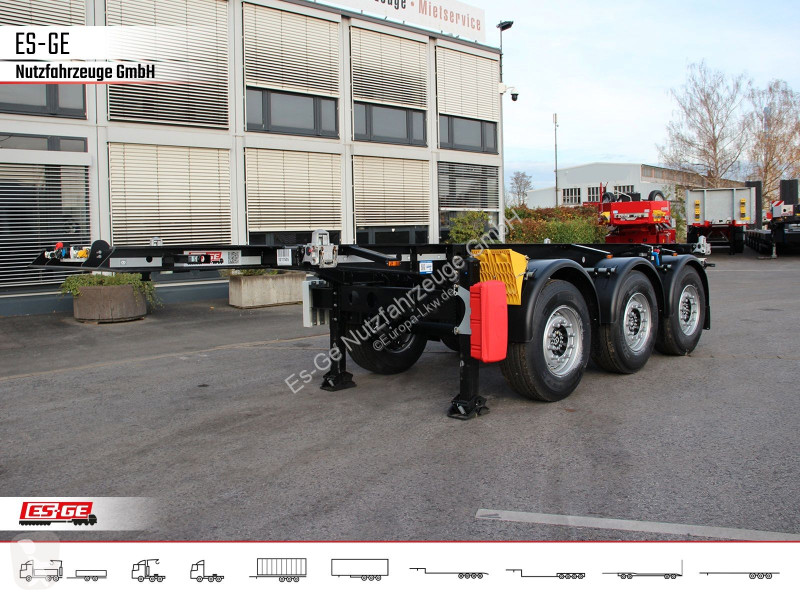 Semirremolque Krone 3-Achs-Containerchassis...