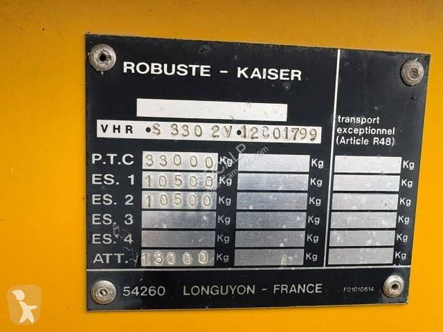 Robuste Kaiser S3302 V2C semi-trailer