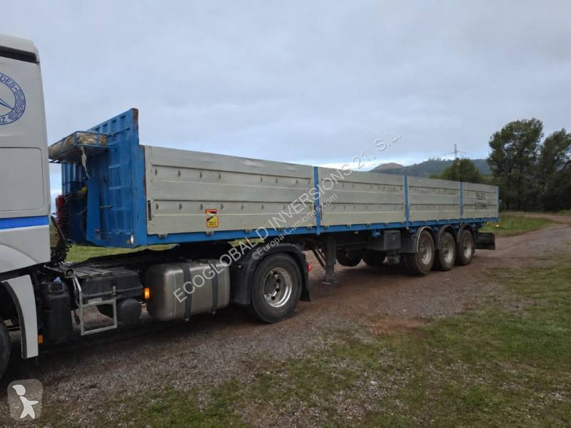 Sættevogn Fruehauf T34C con laterales abatibles...