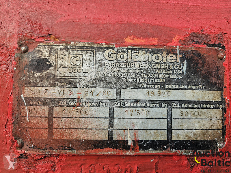 نصف مقطورة Goldhofer STZ-VL3-31/80