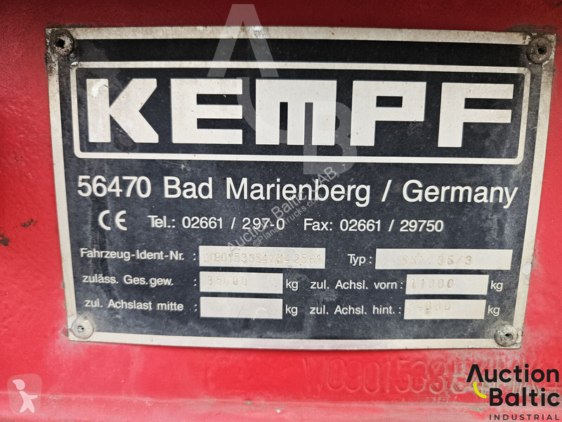 Félpótkocsi Kempf SKM 35/3
