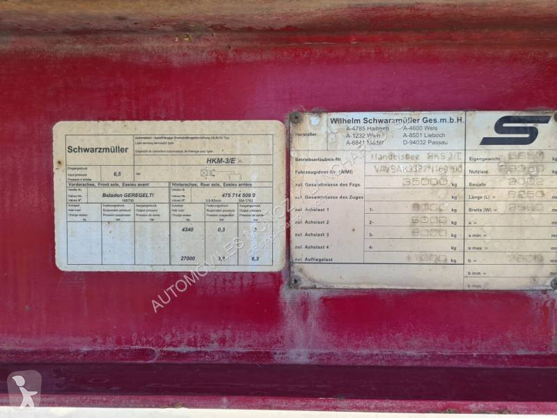 Semitrailer Schwarzmüller HKS