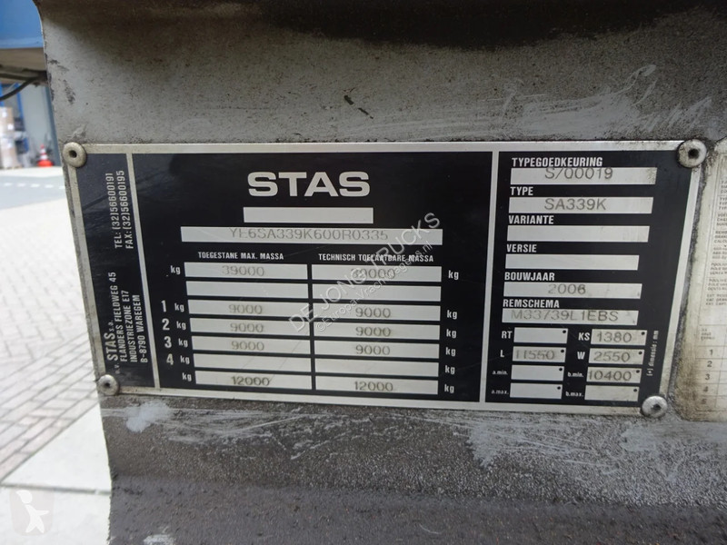 Semiremorca Stas Stas SA339K / Tipper ALU / 55...