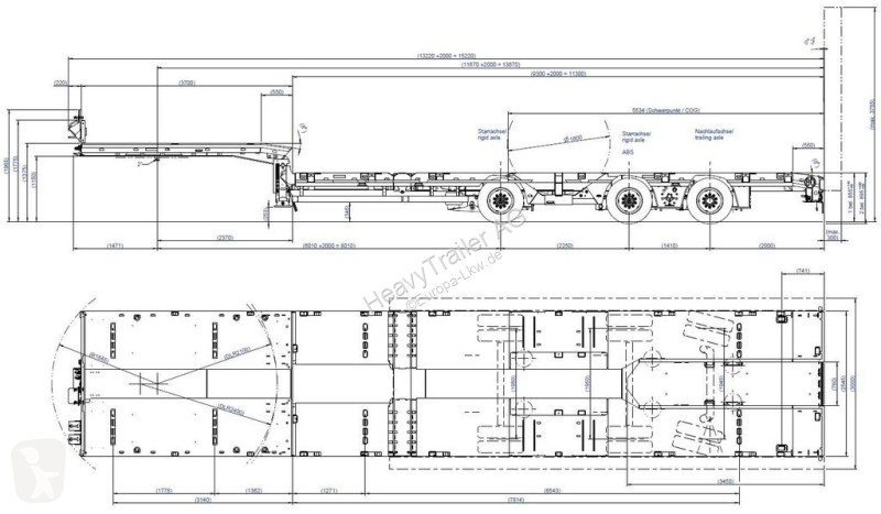 Semirremolque Goldhofer 3-Achs-Tele-Semi mit 1...