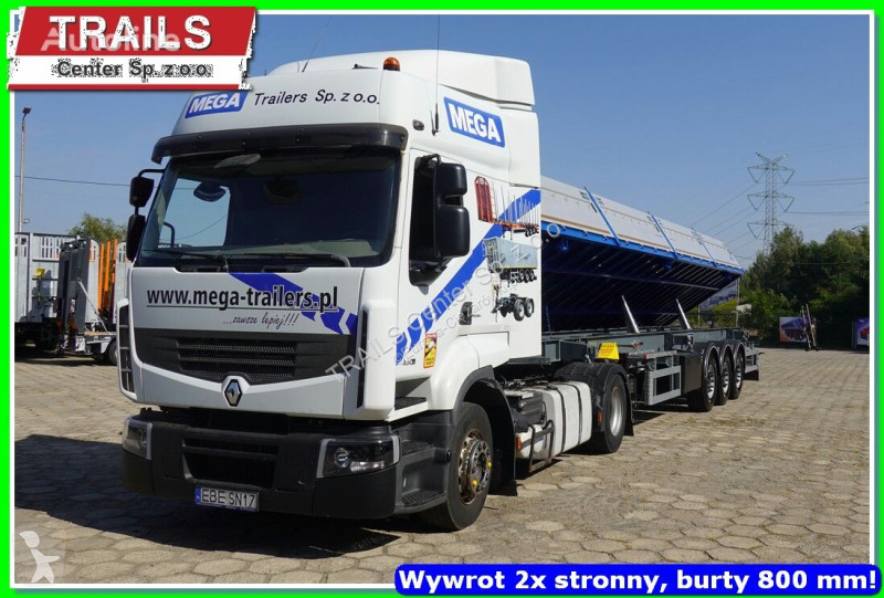 Semiremorca Mega 29 m³ / 12.600 m. 2 x side...