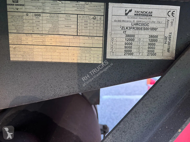Semitrailer Tecnokar CARRIER VECTOR 1550 3X SAF...