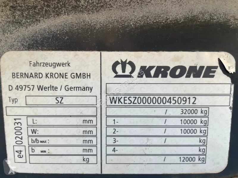Semiremorca Krone SZ / 20 FT Container Chassis...