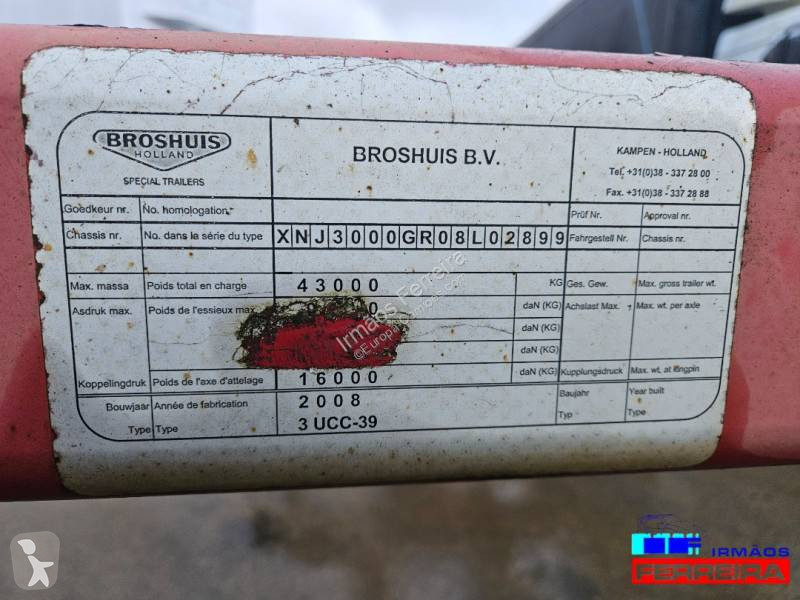 نصف مقطورة Broshuis Porta contentores extensível