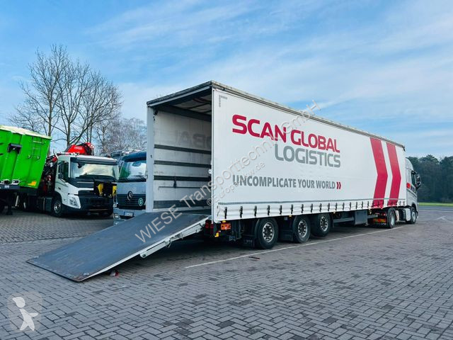 Návěs  Mega Gabelstaplertransporter Ladebordwand9t