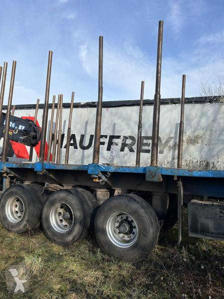 Semitrailer Diebolt  grue avec grappin rotatif
