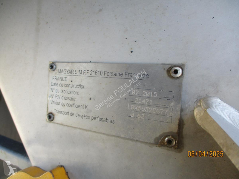 Semi reboque Magyar 3 essieux POMPAGE ELECTRIQUE