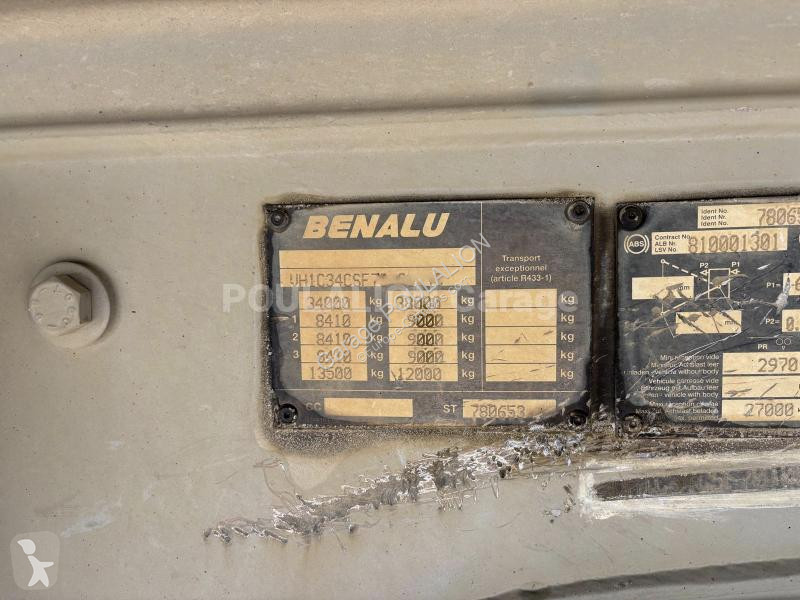 Semitrailer Benalu BÂCHE MANUELLE 3 essieux