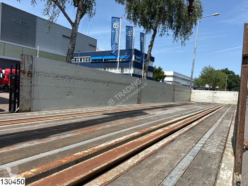 Semitrailer Lecitrailer open laadbak HIAB, Remote