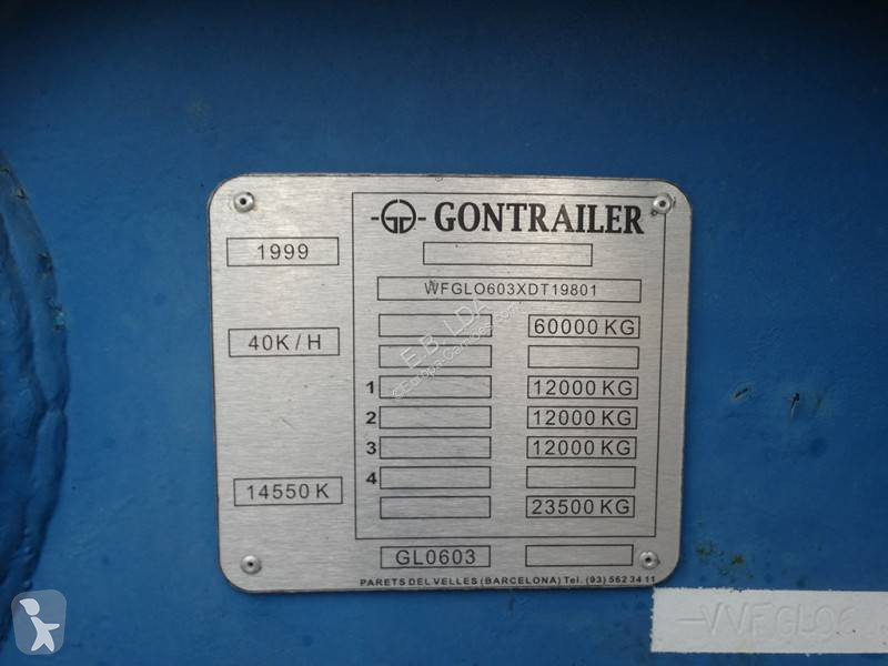 Oplegger Gontrailer GL0603 - 1999