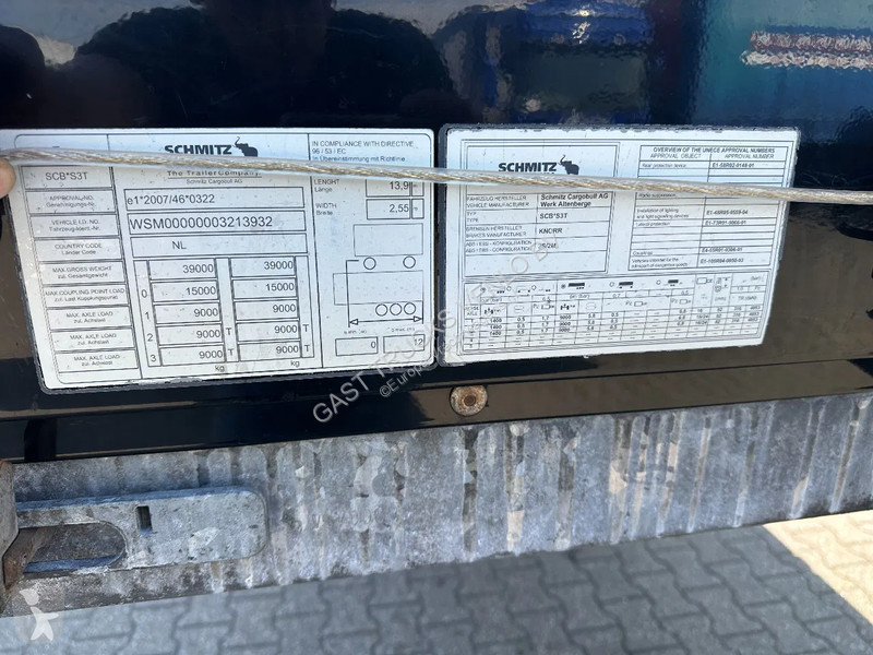 Oplegger Schmitz Cargobull Schuifzeil met...