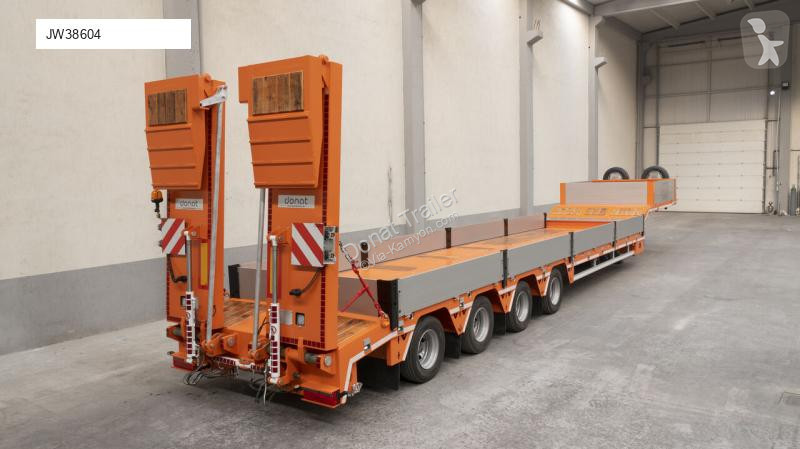 نصف مقطورة Donat 4 axle lowbed with aluminum...