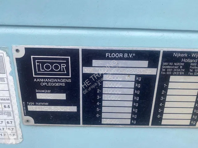 Semiremorca Floor open oplegger 3 asser...