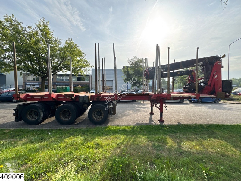 Oplegger Billaud Chassis Wood transport,...