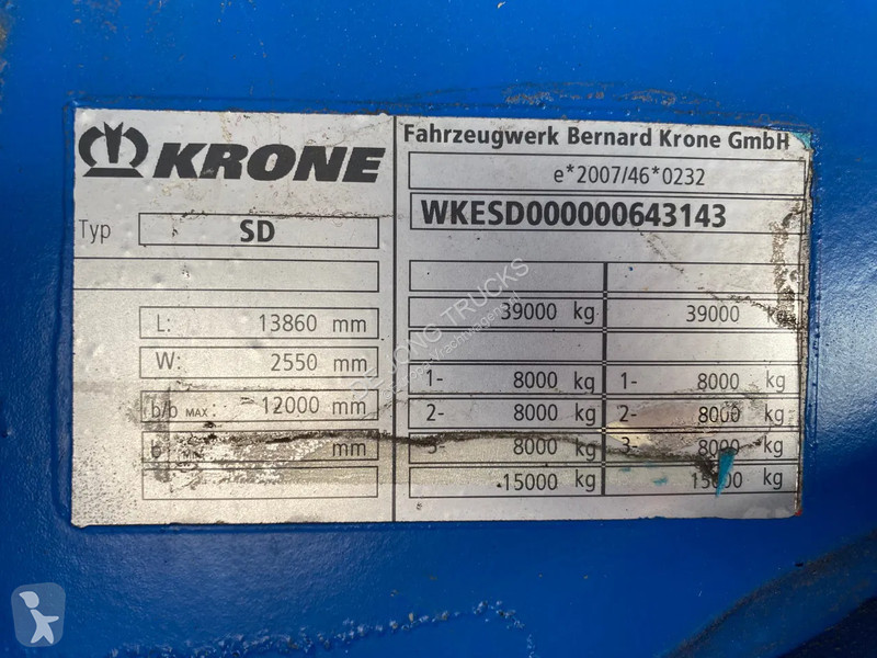 Semiremorca Krone / Box Damage / SAF + Disc