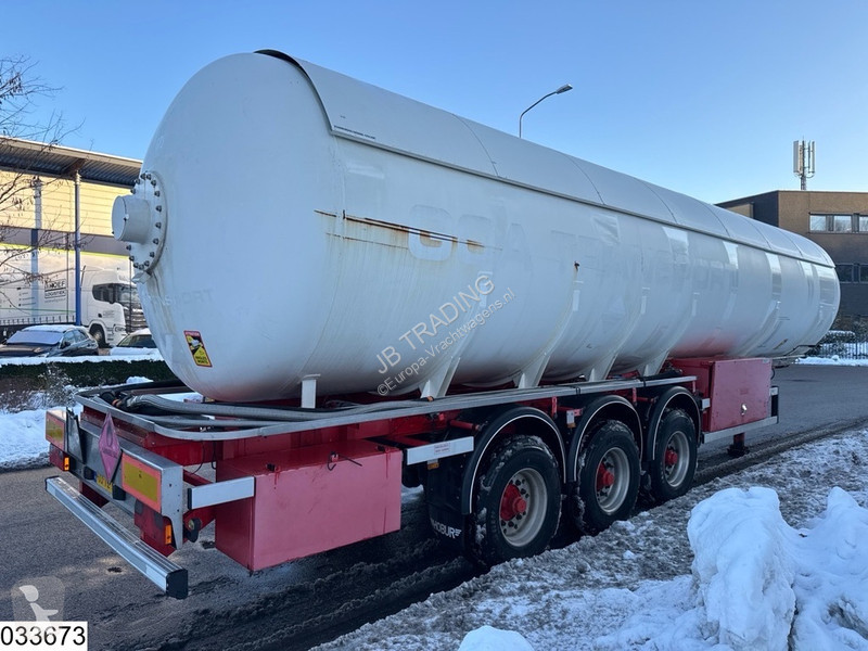 نصف مقطورة Burg Gas 50600 Liter, LPG GPL gas...