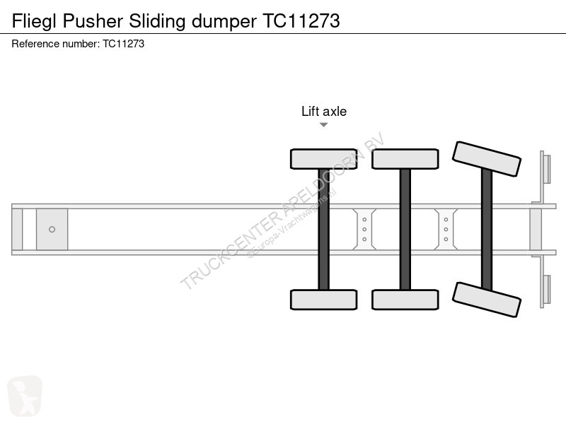 نصف مقطورة Fliegl Pusher Sliding dumper