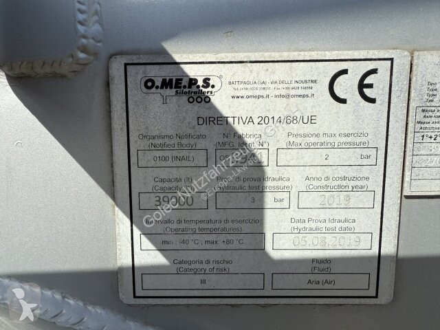 نصف مقطورة Feldbinder O.ME.P.S Silo Auflieger...