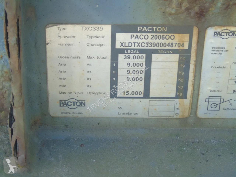نصف مقطورة Pacton 3 AXLE