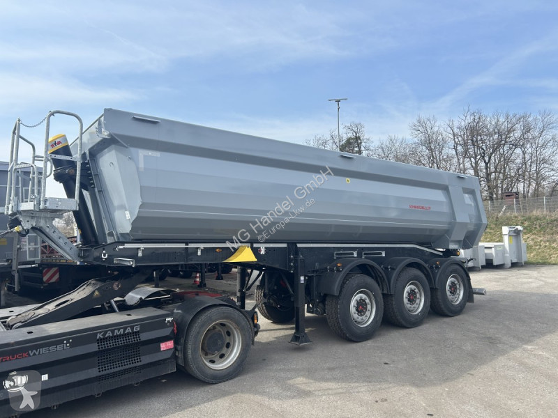 نصف مقطورة Schwarzmüller Stahlrundmulde 25 m³,...