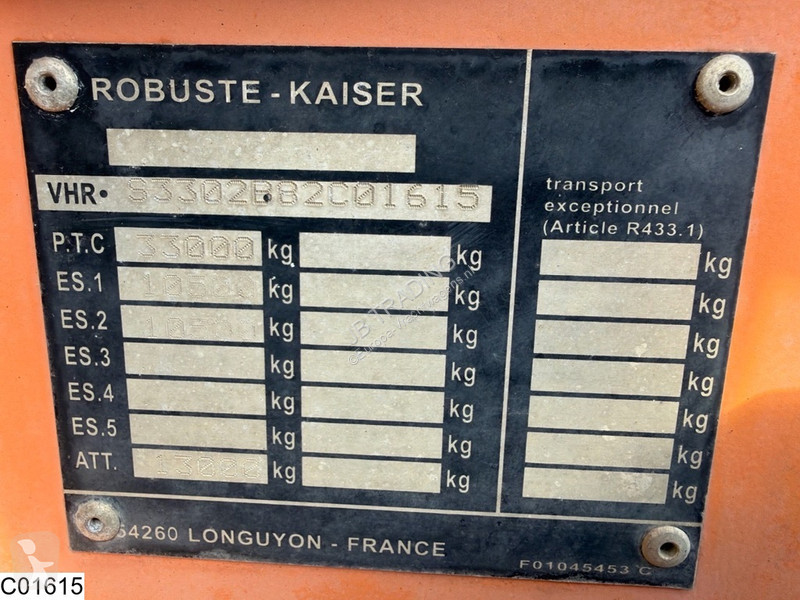 نصف مقطورة Robuste Kaiser kipper 23 m3,...
