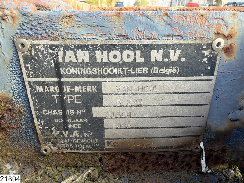 نصف مقطورة Van Hool Chassis 20 ft,...