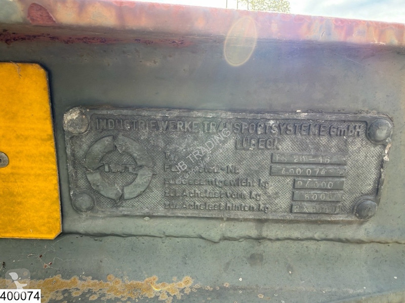 نصف مقطورة IWT Container 20 FT, Steel spring