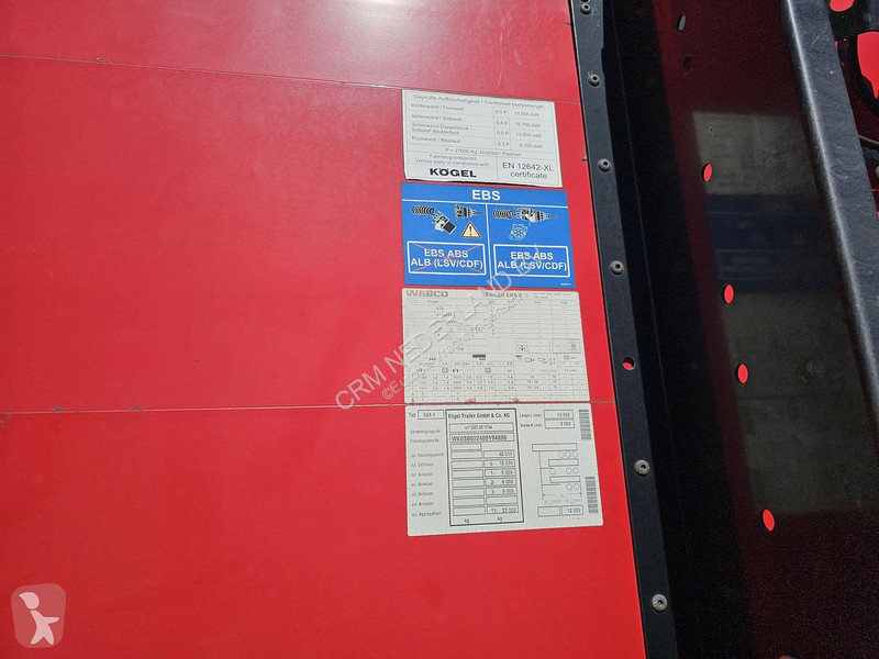 نصف مقطورة Kögel SN 24 - SLIDING ROOF - COIL -...