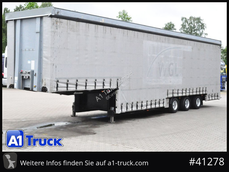 نصف مقطورة  Schröder, Jumbo, Hubdach, Getränke,