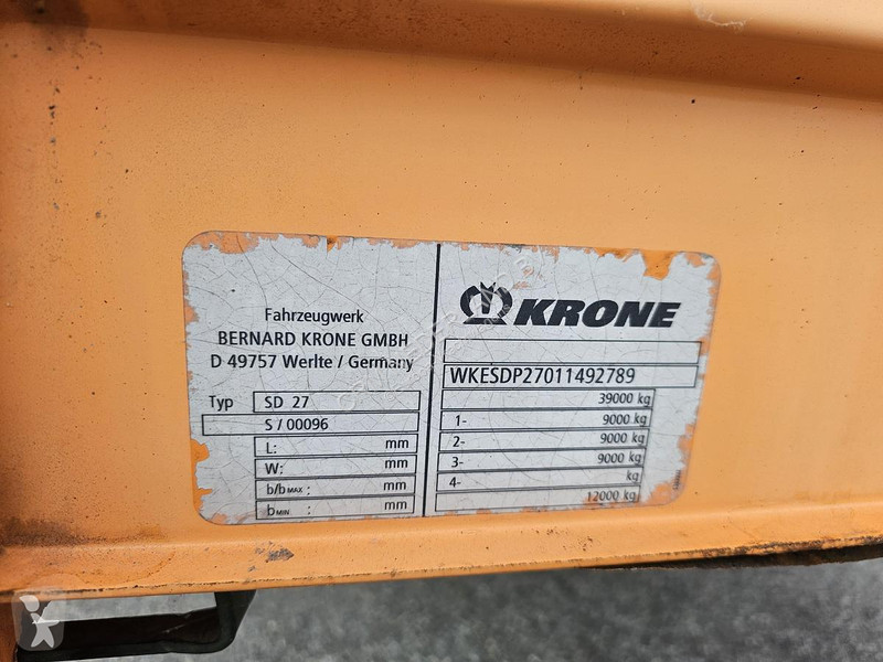 Полуприцеп Krone 27 MEGA/ BPW DISC / LIFT AXLE...