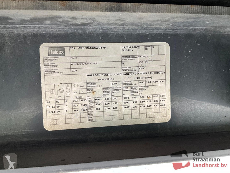Semitrailer Fliegl ASS 372 THERMO 3 assige...