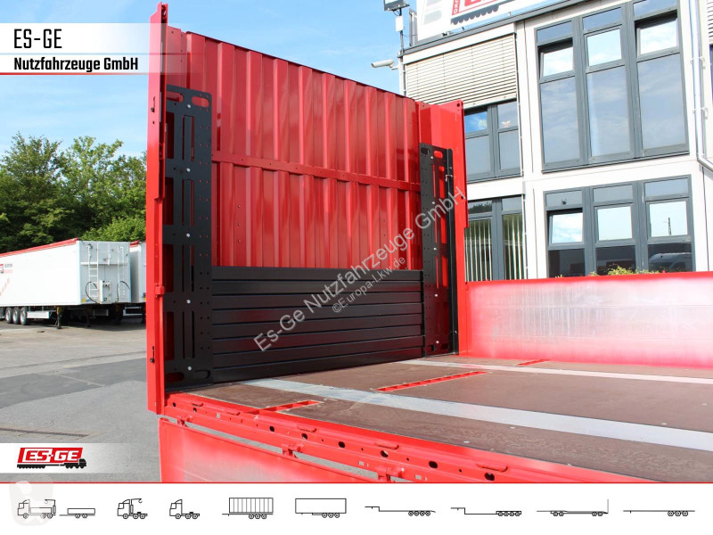 Semirimorchio Kögel 3-Achs-Mega Chassis, Bordwände