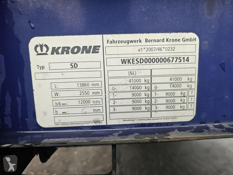 Semi remorque Krone / ALUMINIUM RIMS/ ALUMINIUM...