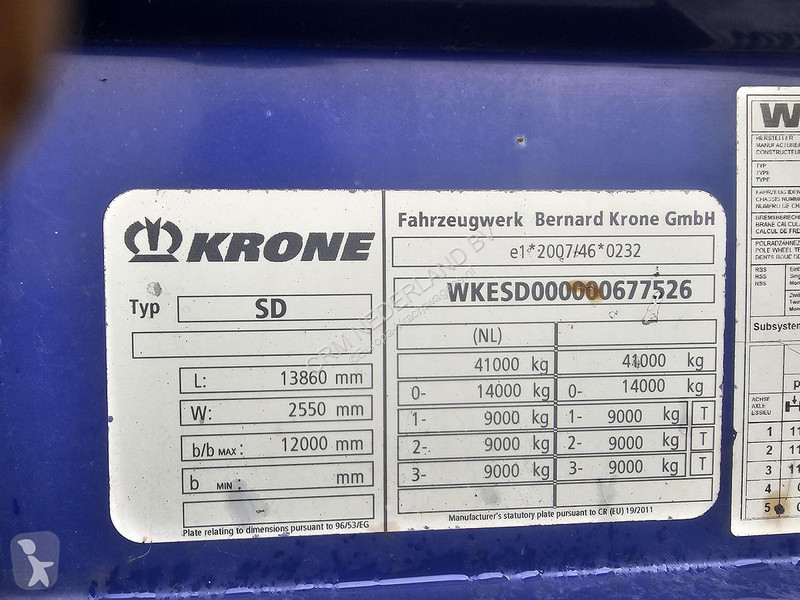 Полуприцеп Krone / ALUMINIUM RIMS/ ALUMINIUM...