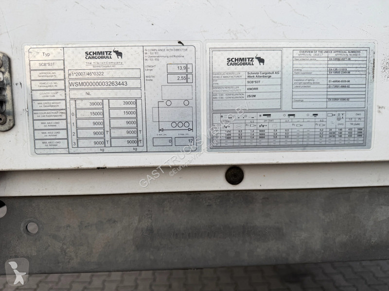 Semirremolque Schmitz Cargobull N/A Schuifzeil...