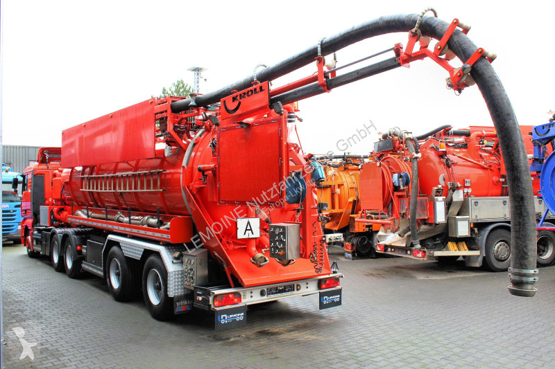 Vrachtwagencombinatie MAN 2-Achs Hellmers 26m3...