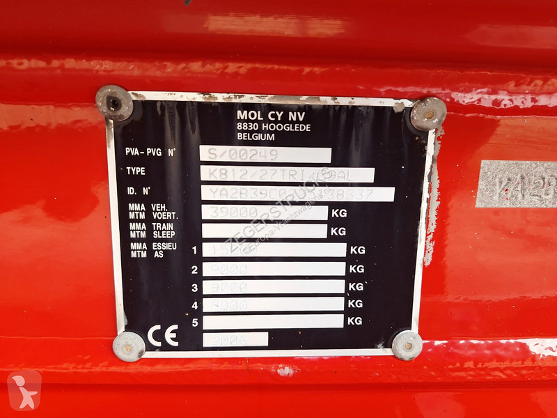 Semirremolque MOL K812/27TRI/39AL...