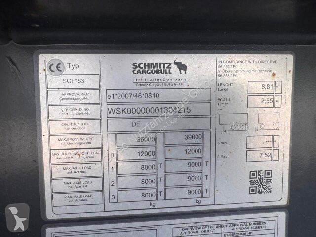 Semirremolque Schmitz Cargobull Cargobull GOTHA...