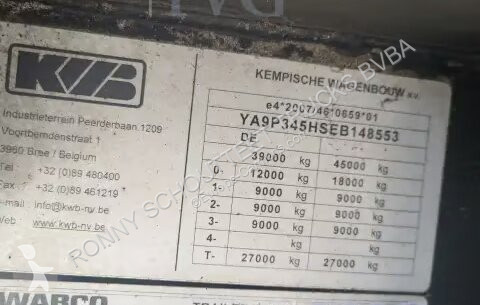 Полуприцеп  Baustoff-Auflieger mit Rollkran...