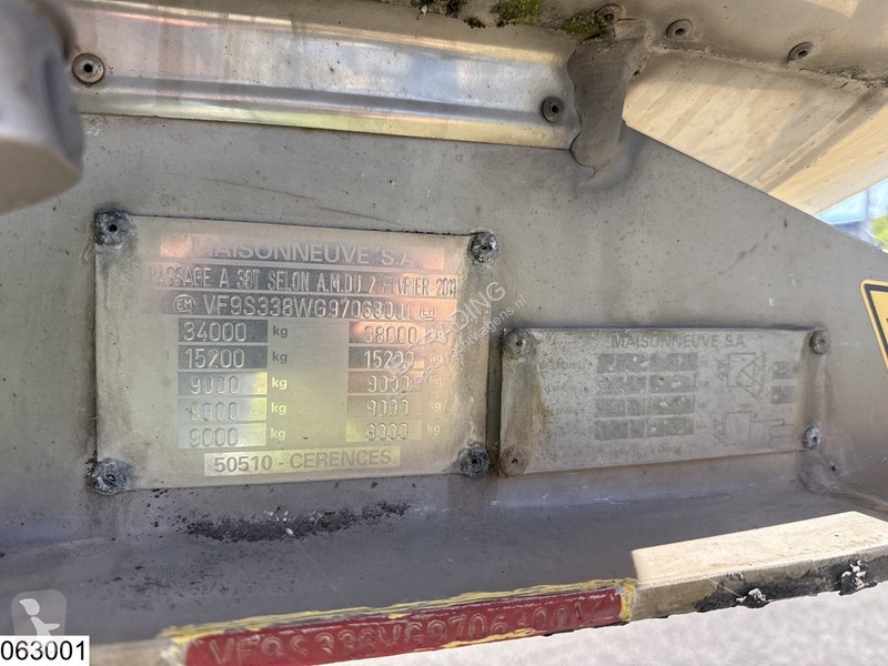 Semitrailer Maisonneuve Chemie 32368 Liter