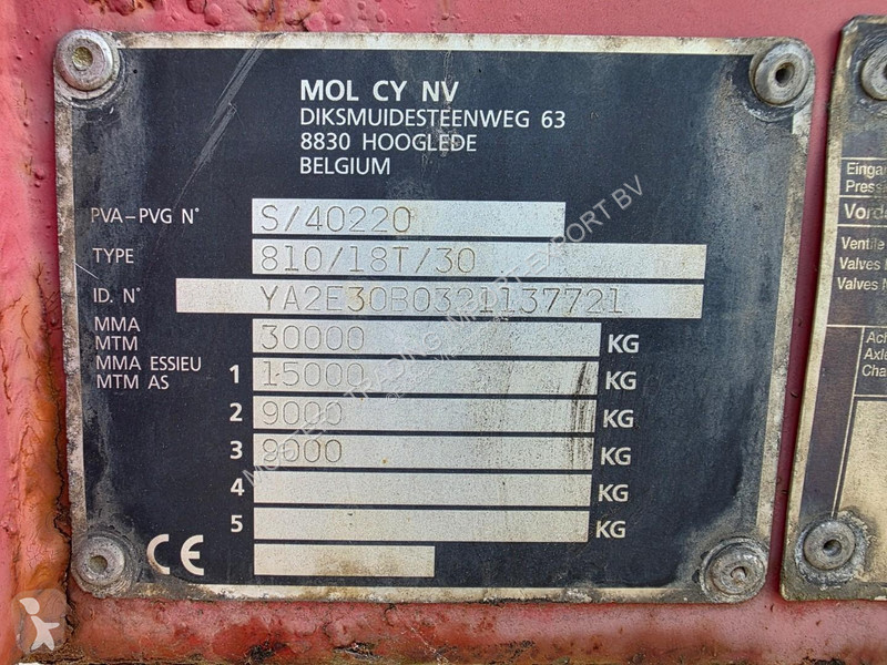 MOL BPW - Drum 10.27 Meters Long MOL 2-axle...