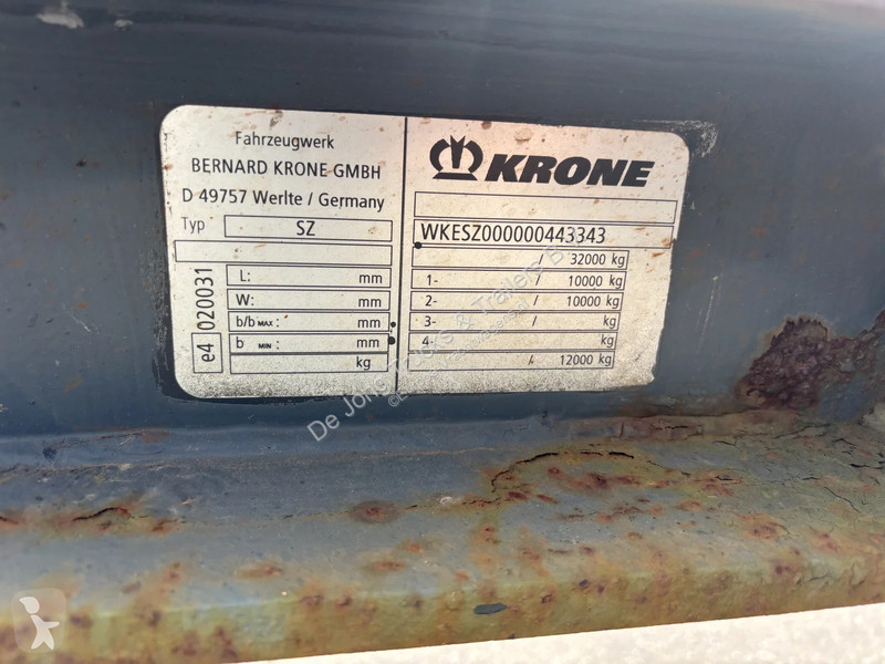 Krone F. ATL 20 SZ 20 FT Chassis / BPW Drum...